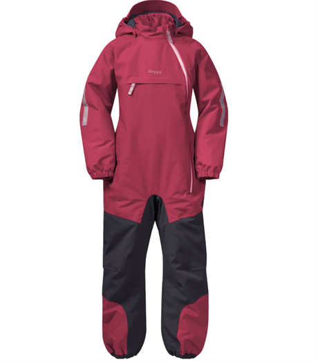 Bergans Lilletind Insulated Kids Coverall Rouge/Solid Charcoal  98
