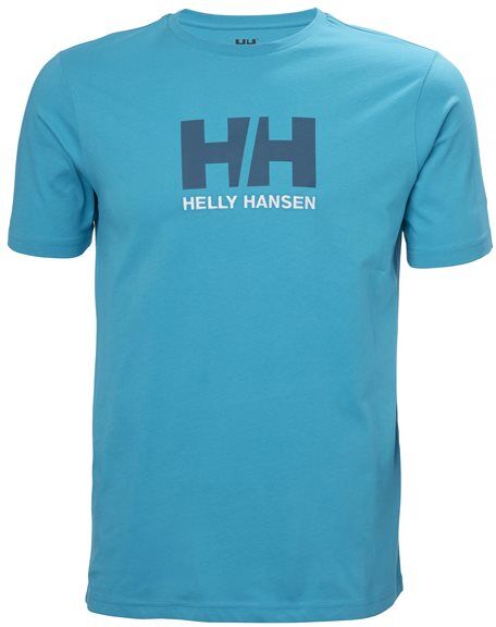 Helly Hansen Logo t-shirt, herre Caribbean Sea  M