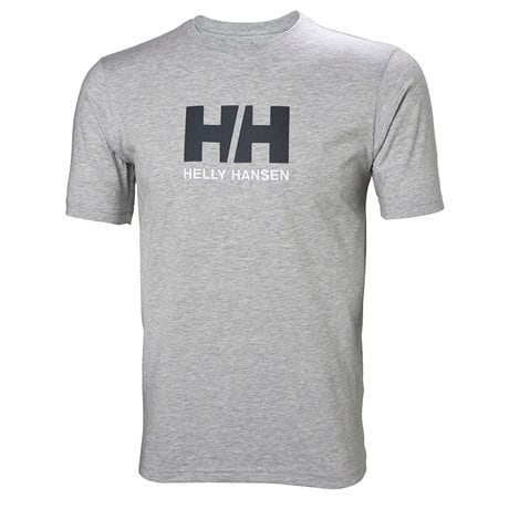 Helly Hansen Logo t-shirt, herre Grey Melange  XL