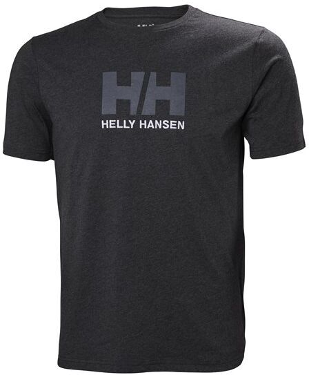 Helly Hansen Logo t-shirt, herre Ebony Melan  XL