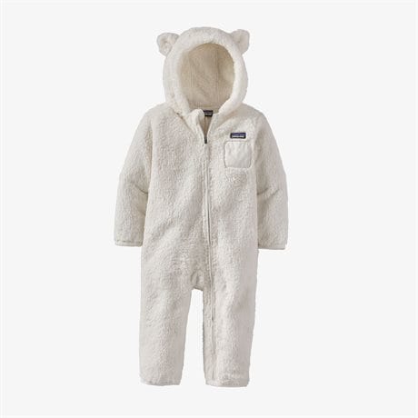 Patagonia Baby Furry Friends Bunting Brich White  12-18M