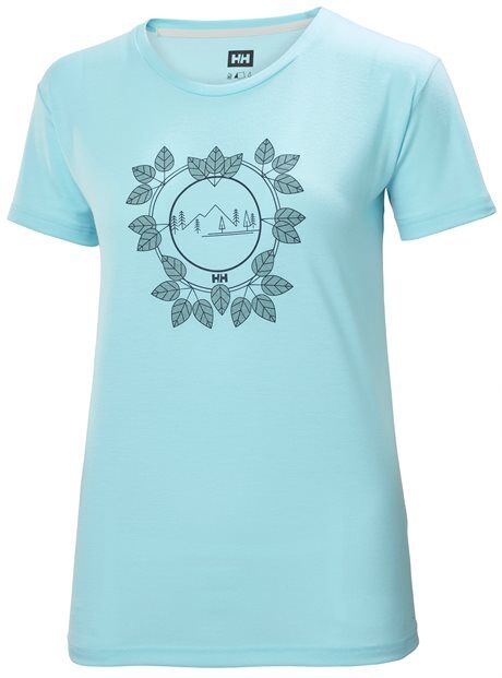 Helly Hansen Skog Graphic t-shirt, dame Glacier Blue  XS