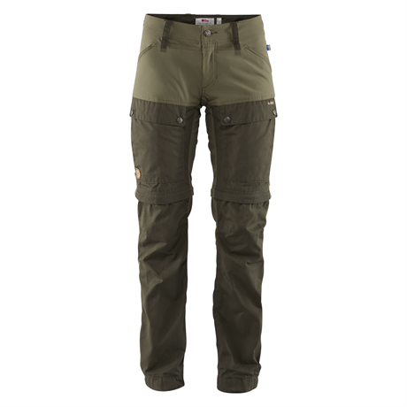 Fjällräven KEB Gaiter Trousers, W's Deep Forest/Laurel Green  40