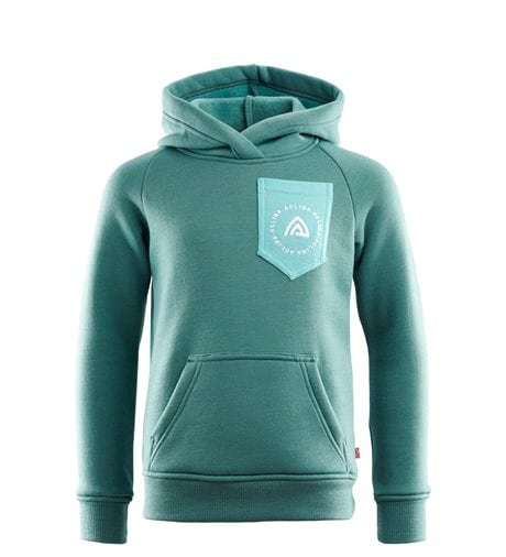 Aclima FleeceWool Hoodie JR Nort Atlantic Reef Waters  150