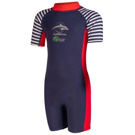 Konfidence Splashy Wetsuit Blue Stripe  4-5 år