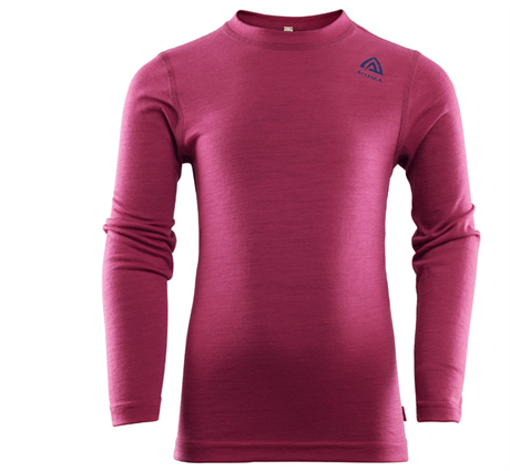 Aclima LightWool Crew Neck Children Cerise  110