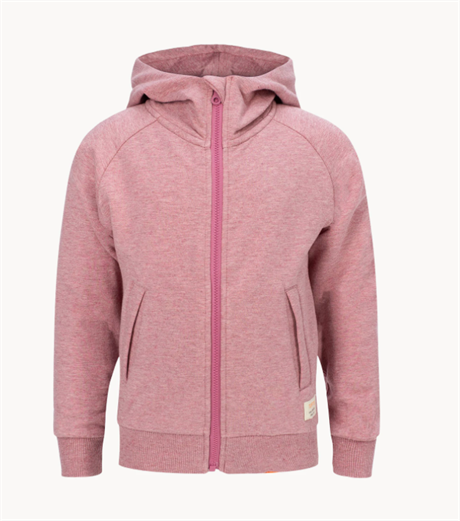 Tufte Kids Lunde Zip Hoodie Heather Rose Melange  110-116