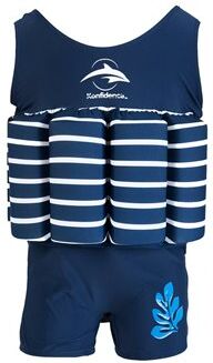 Konfidence Floatsuit Blue Stripe  Small 1-2år