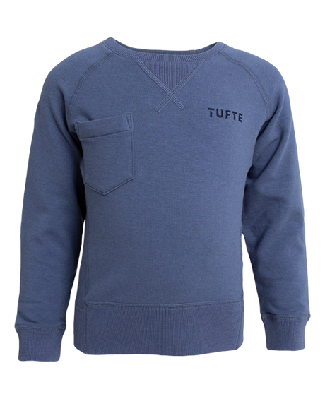 Tufte Kids College Sweater Vintage Indigo  110-116