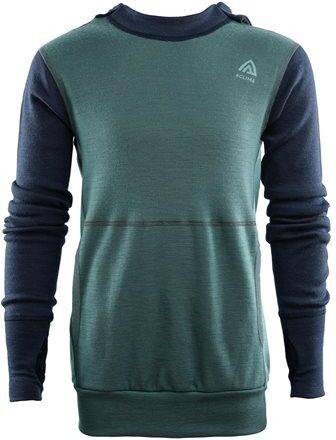 Aclima WarmWool Hood Sweater, Junior NorthAtlantic/ Navy  150