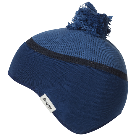 Bergans Earflap Kids Beanie Riviera Blue