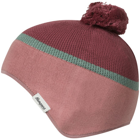 Bergans Earflap Kids Beanie Creamy Rouge