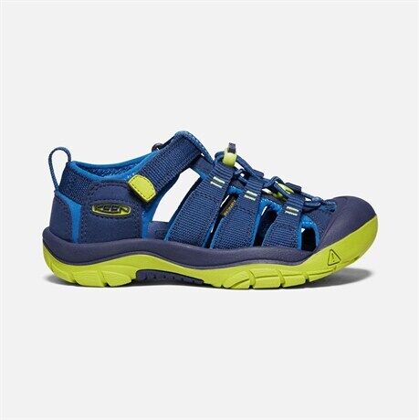 KEEN Newport H2, Big Kids Blue Depth / Chartreuse  37