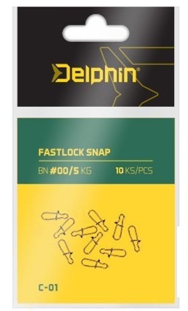 Delphin Karabinka Fastlock Snap C-01 10ks - Velikost 00/5kg