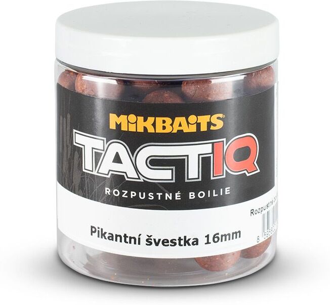 Mikbaits Rozpustné boilie TactiQ Pikantní švestka 250ml - 16mm