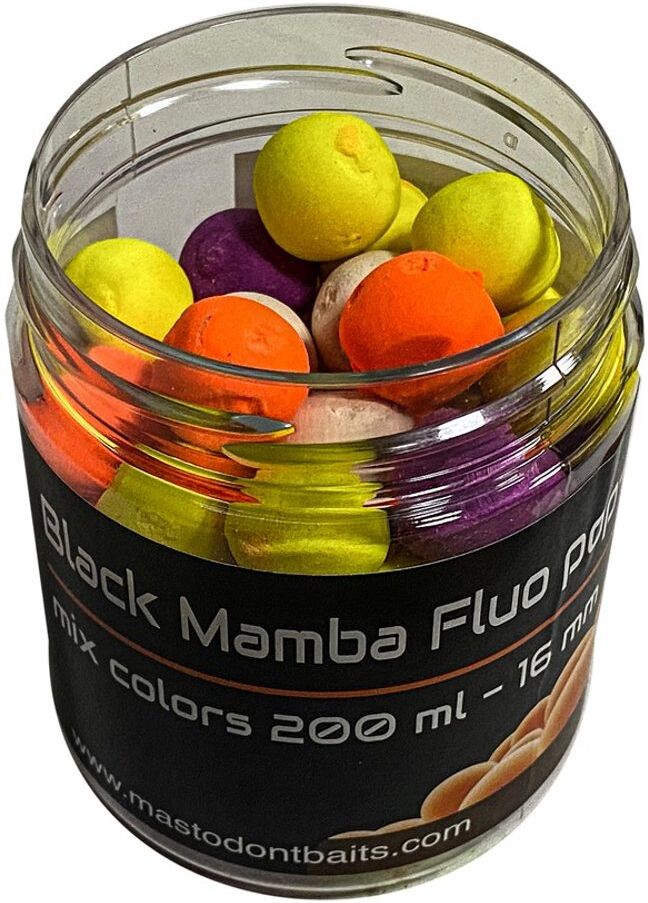 Mastodont Baits Fluo Pop-Up Boilies mix colors 16mm 200ml - Chill Banana