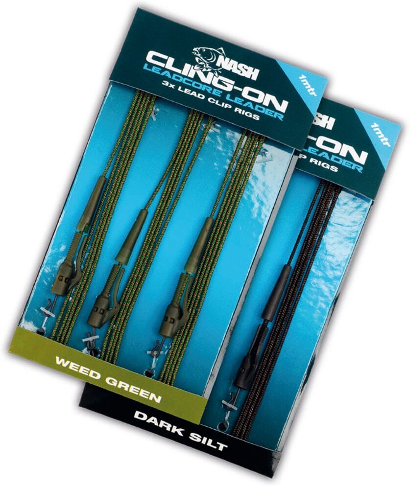 Nash Montáž Cling-On Leadcore Lead Clip Leaders 45lb 3ks