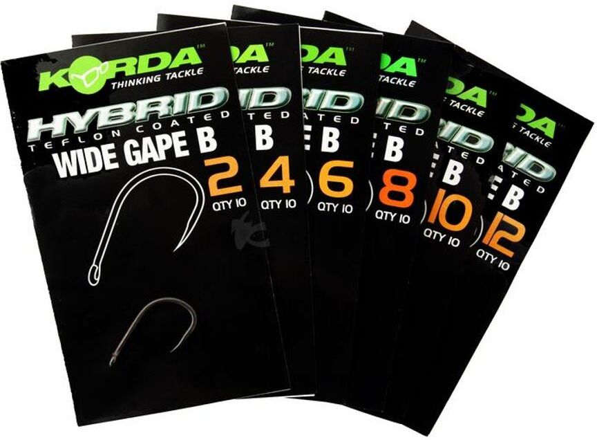 Korda Háčky Wide Gape Barbless (bez protihrotu) 10ks - vel. 2