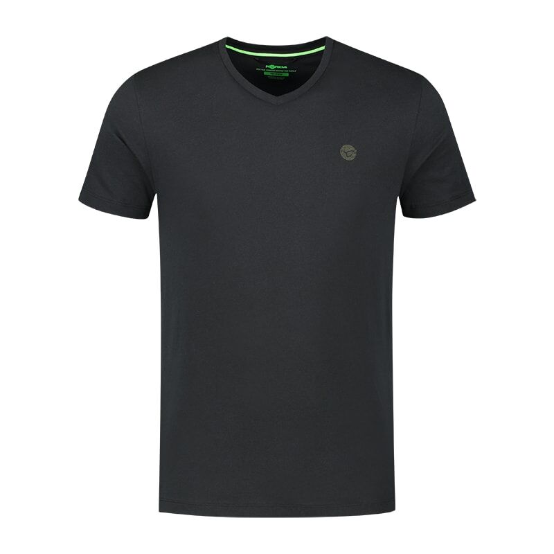 Korda Triko Kore V Neck Tee Black