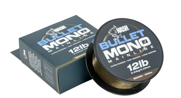 Nash Vlasec Bullet Mono Brown 1000m - 0.37mm