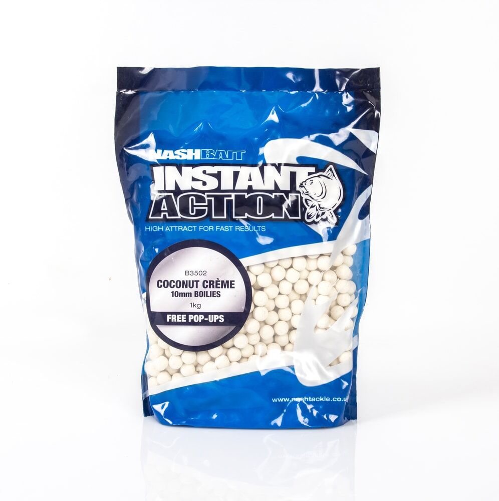 Nash Boilie Instant Action Coconut Creme - 12mm 1kg