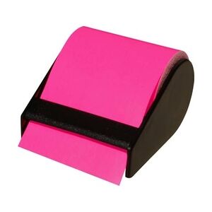 Haftnotiz Rolle im Abroller - neonpink, 60mm x 10m, nachfüllbar