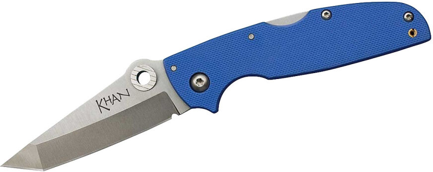 Cold Steel khan Einhandmesser 17,5 cm rostfreier Stahl silber/blau