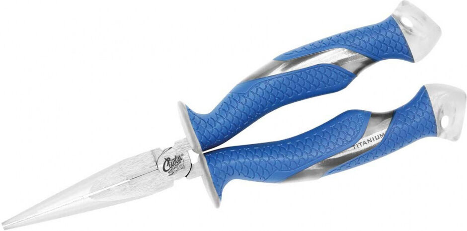 Cuda angelzange 18,5 cm Titan/Stahl blau/silber