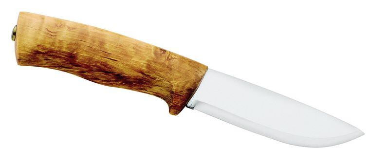 Helle jagdmesser 21,2 cm rostfreier Stahl/Holz silber/braun 2 teilig