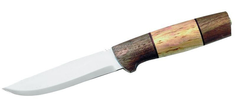 Helle jagdmesser 25,7 cm rostfreier Stahl/Holz silber/braun 2 teilig