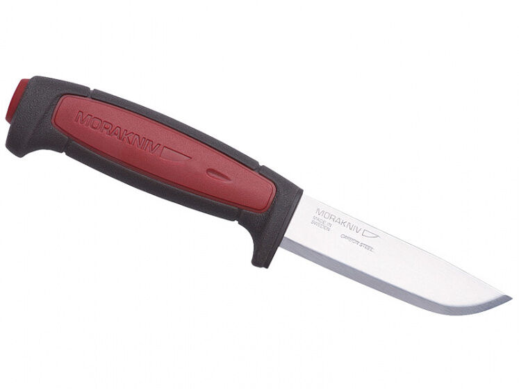 Morakniv jagdmesser mit Scheide 22,9 cm rostfreier Stahl/Gummi silber/schwarz/rot