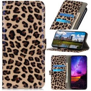 SKALO Samsung A22 5G Leopard mønster Pung etui i PU læder Multicolor