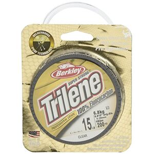 Berkley Trilene 100% Fluorkohlenstoff 200 Meter Spule ** Größen 1,8kg 11,3kg ** Karpfen Weißfische Transparent durchsichtig 12 lbs/0.33 mm