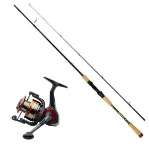 Fiskesæt - Daiwa Samurai og Savage Gear SG2 med fletline 5 - 20 gram