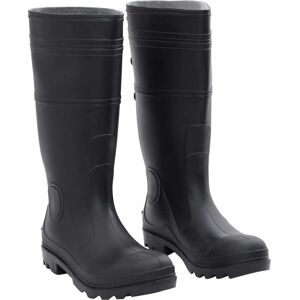 vidaXL Botas de agua negro número 43 PVC