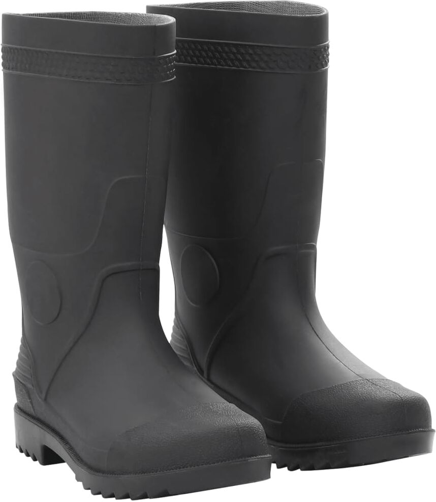 vidaXL Botas de agua negro número 40 PVC