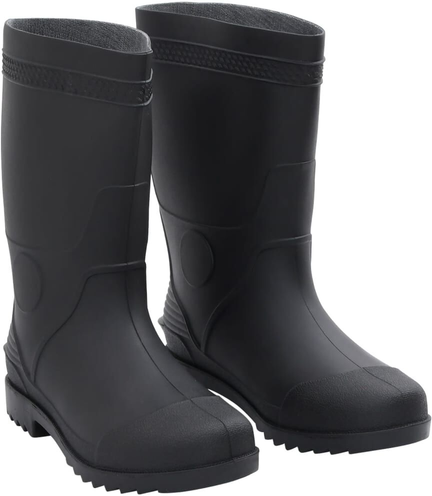 vidaXL Botas de agua negro número 42 PVC