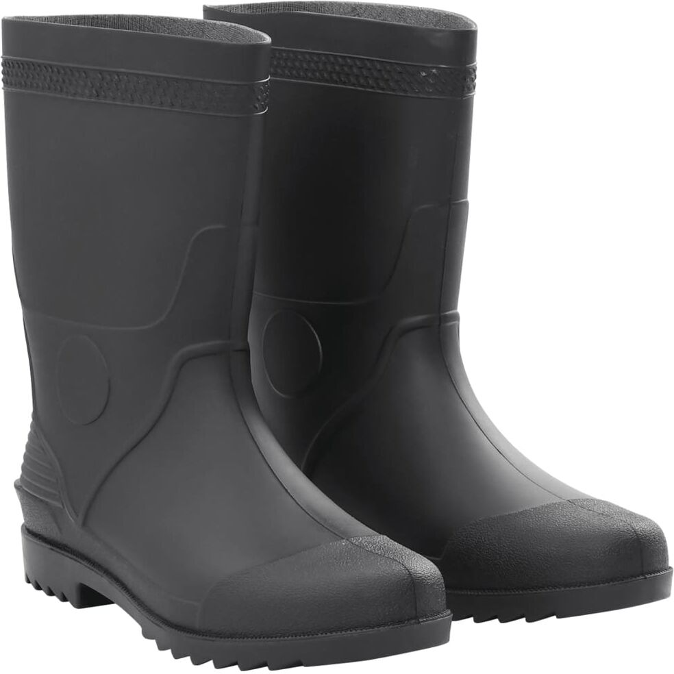 vidaXL Botas de agua negro número 46 PVC