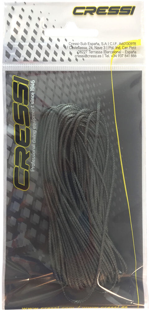 Cressi Sub cabo dyneema 1mm10m Negro (UNICA)