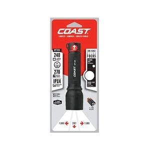 Coast HP7-XDL Focus lampe de poche LED avec 3 piles AAA, noir - Publicité