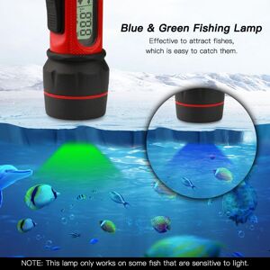 Sonar Sondeur de pêche sur glace avec lumière sous-marine LED Sondeur portable sans fil avec 0,8 à 90 m - Publicité