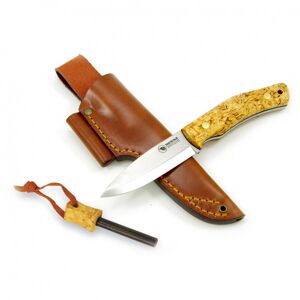 - No.10 Swedish Forest Knife Carbon Steel - Couteau brun/blanc