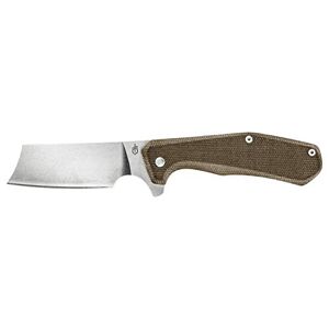 Gerber Couteau de poche pliant avec clip de poche, Asada Folder Micarta, Longueur de Lame : 8,1 cm, Olive, 30-001809 - Publicité