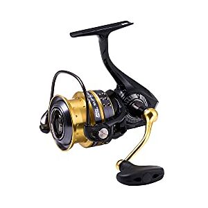 Abu Garcia Superior moulinet spinning pour la pêche des carnassiers en eau douce au leurre, en vertical ou en linéaire, drop shot, perche, sandre, truite Noir/Doré - Publicité