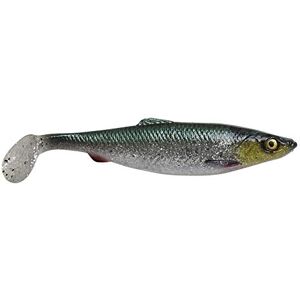 Savage Gear 4D Herring Shad Poisson en caoutchouc pour pêche au brochet et à la sandre, leurre en caoutchouc pour brochet, Vert/argenté, 11cm / 9g - Publicité