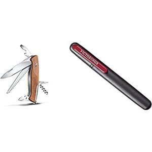 Victorinox Rangerwood Couteau suisse Unisex-Adult, Marron, 130 mm & Aiguiseur de Couteaux Duo - Publicité