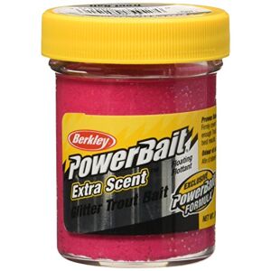Berkley Powerbait Select Glitter Troutbait Pâte appât pour pêche à la truite Multicolore (Fluo Rouge), 50 g - Publicité
