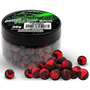 Angel-Berger Magic Baits Mini Two Tone Pop Ups Method Feeder Bouillettes de qualité supérieure (Red Garlic) - Publicité