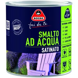 BOERO FAI DA TE Vernice da esterno per legno e ferro e plastica  beige sabbia satinato, 0.5 l