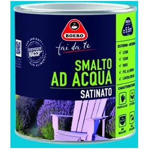 BOERO FAI DA TE Vernice da esterno  blu turchese satinato, 0.5 l